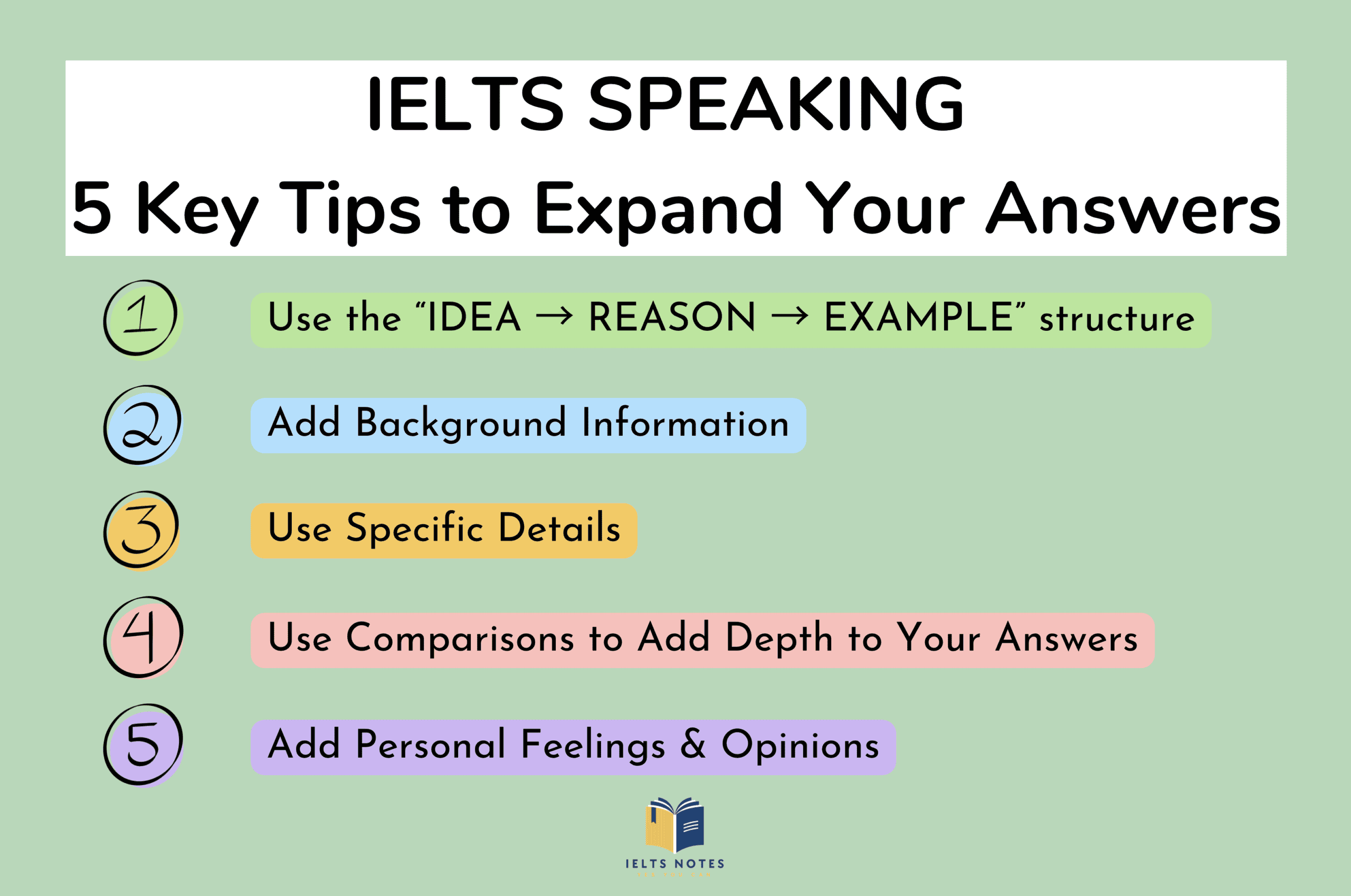 IELTS Speaking tips - 5 key ways to expand your answers naturally for higher fluency and coherence